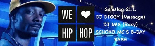 We Love Hip Hop am 21.01.2017 @ Roxy