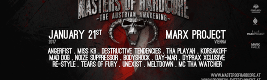 Masters of Hardcore - The Austrian Awakening am 21.01.2017 @ Marx Halle