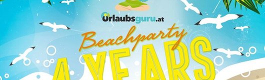 4 YEARS urlaubsguru.at - Beachparty am 16.06.2017 @ Wuk