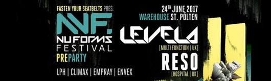 Nu Forms Preparty w/ Levela & Reso am 24.06.2017 @ Warehouse
