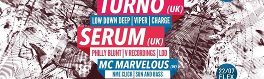 BEAT IT invites DOH with TURNO (UK) & SERUM (UK) am 22.07.2017 @ Flex