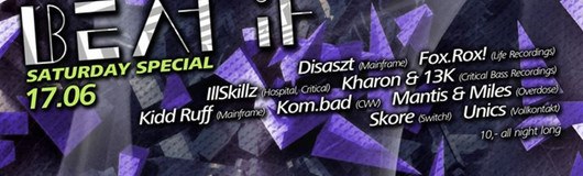 Beat It Saturday Special am 17.06.2017 @ Flex