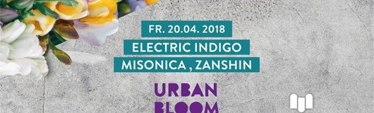 Electric Indigo, Zanshin, Misonica | URBAN BLOOM Festival am 20.04.2018 @ The Loft
