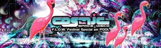 COSMIC Pool Party - FLOW Festival Special mit Avalon am 23.06.2018 @ Pratersauna