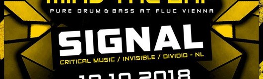 MIND THE GAP w/ Signal (Critical / Neosignal - NL) am 19.10.2018 @ Fluc + Fluc Wanne