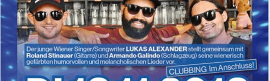 Konzert Lukas Alexander feat. Hydrant am 13.11.2018 @ Heart Club