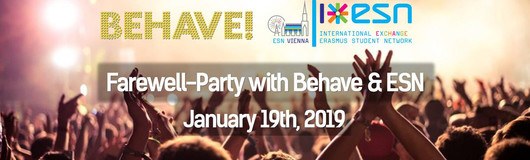 Behave! Farewell Party with ESN am 19.01.2019 @ U4