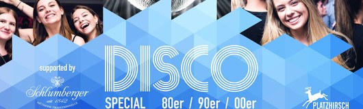 Disco-Samstag ist Tanztag / Friendlist 2,-bis 23:30 am 16.02.2019 @ Platzhirsch