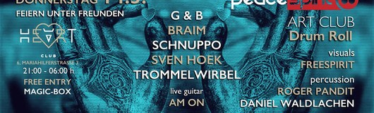PeaceSpirit ★ Art-Club ★ Drum Roll am 14.03.2019 @ Heart Club