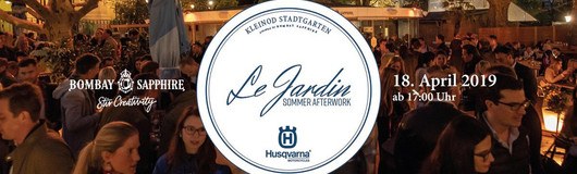 Le Jardin Afterwork Opening | Kleinod Stadtgarten am 18.04.2019 @ Cafe Français
