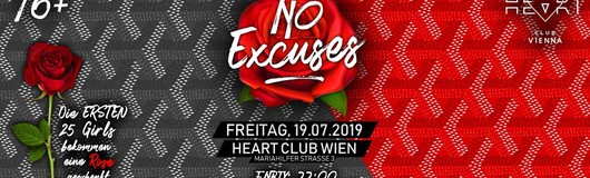 NoExcuses - Summer Edition am 19.07.2019 @ Heart Club